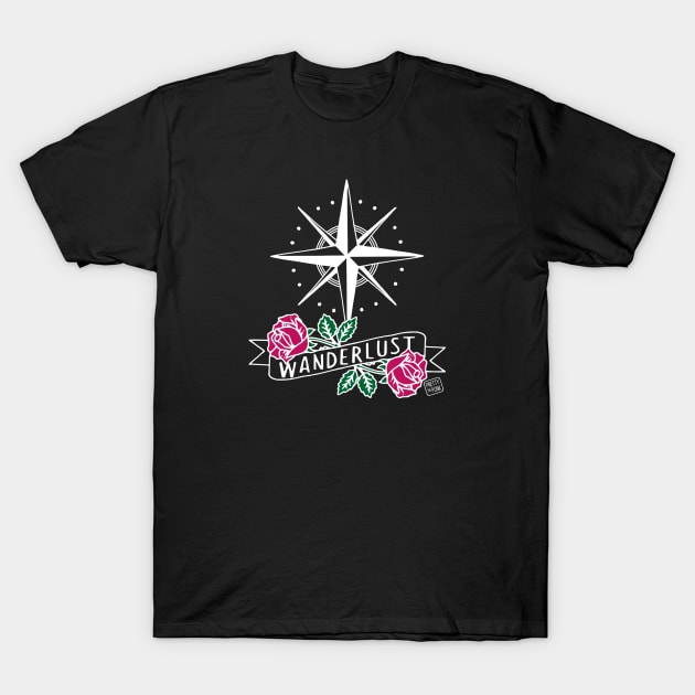 Wanderlust Compass Rose T-Shirt by prettyinpunk